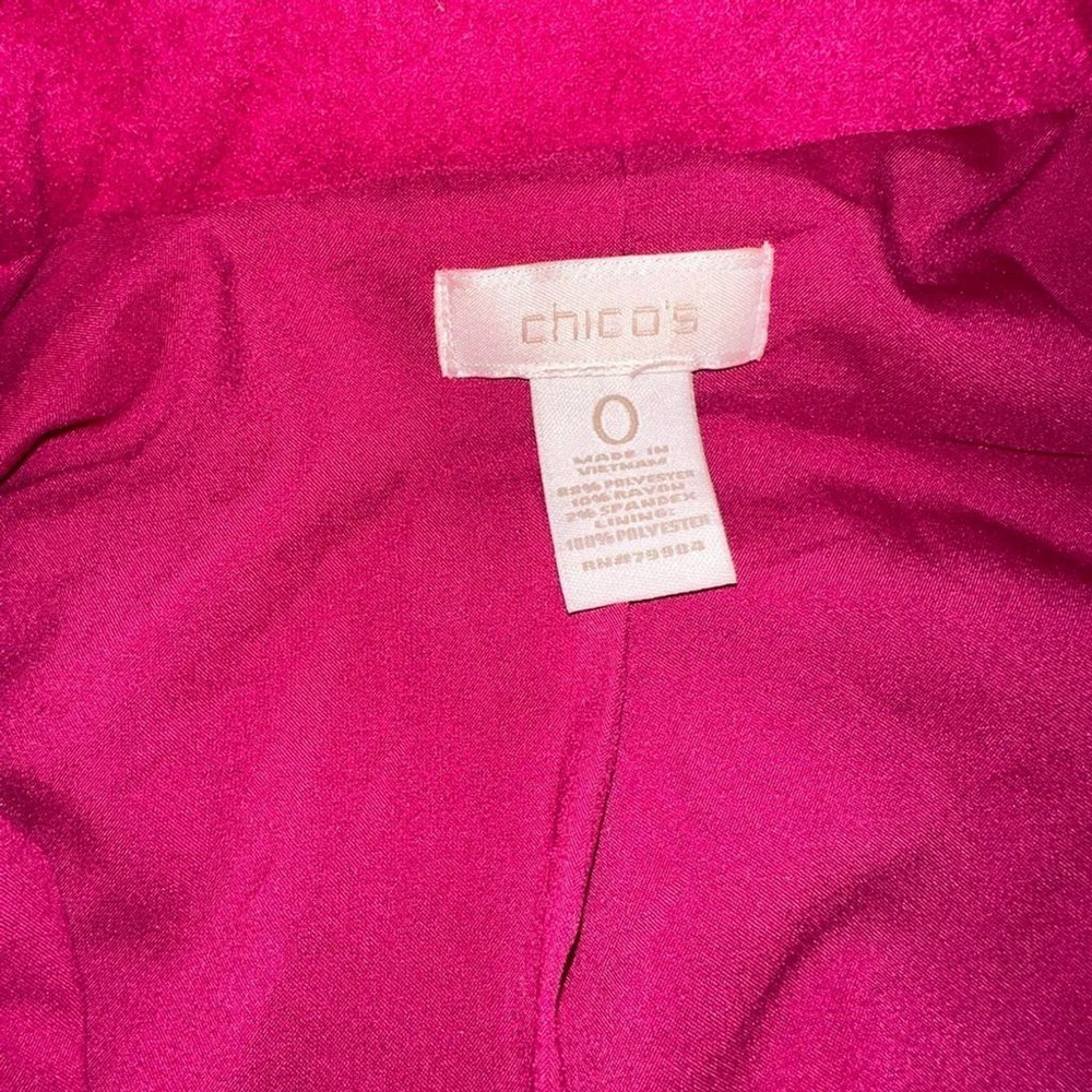 Chico's Fuchsia Pink Jacket Coat - Picture 7 of 11